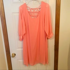 Heartsoul chiffon blush size 3X dress